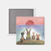 Iets rood magneet (Voorkant / Achterkant)