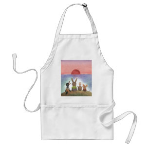 Iets rood standaard schort