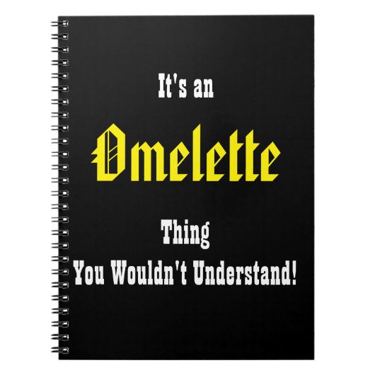 Iets Rotten Omelet Journal Notitieboek (Voorkant)