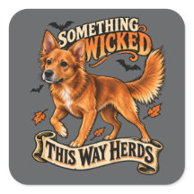 Iets slechts komt deze manier kudde Halloween hond