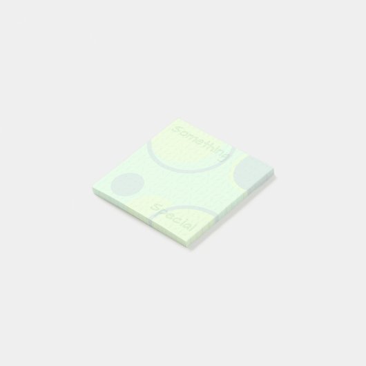 Iets speciaals Mint Green Sticky Notes (Schuin)