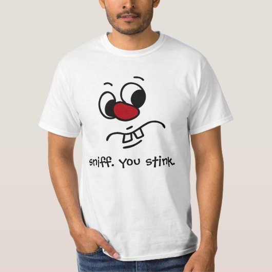 Iets Stinky Face Grumpy T-shirt (Voorkant)