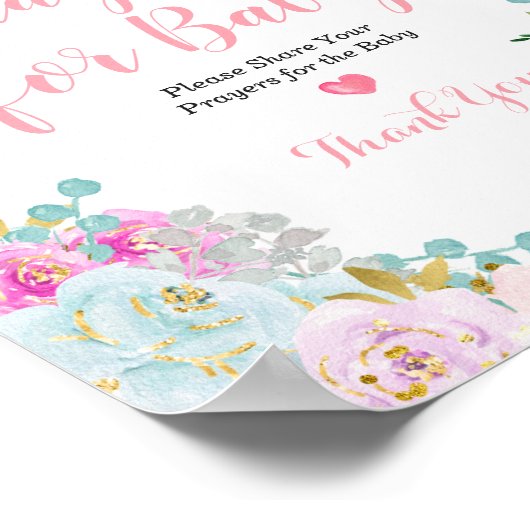Iets Sweet is gebeden brouwen voor Baby Poster (Hoek)