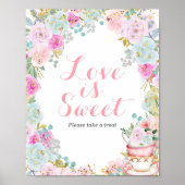 Iets Sweet is het Breken van Tea Party Love is Swe Poster (Voorkant)