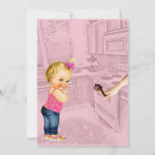 Iets Sweet komt uit Baby shower uitnodiging (Achterkant)