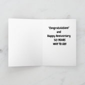 IETS TE *MOO OVER* 50ste JUBILEUM Kaart (Binnen)