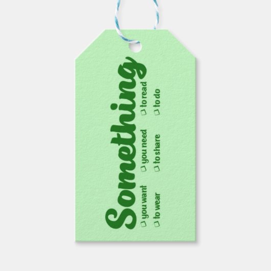 Iets... Vakantie Cadeaulabel (Voorkant)