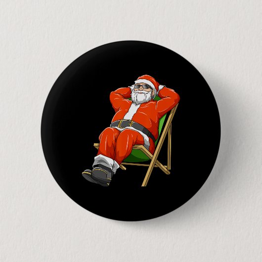 Iets van Kerstman Kerst in Juli Hawaiaans Feest Sa Ronde Button 5,7 Cm (Voorkant)