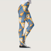 Iets visachtig! schattig artsy blauw/gouden vis leggings (Rechts)