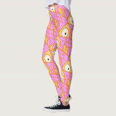 Iets visachtig! schattig artsy roze vis leggings (Links)