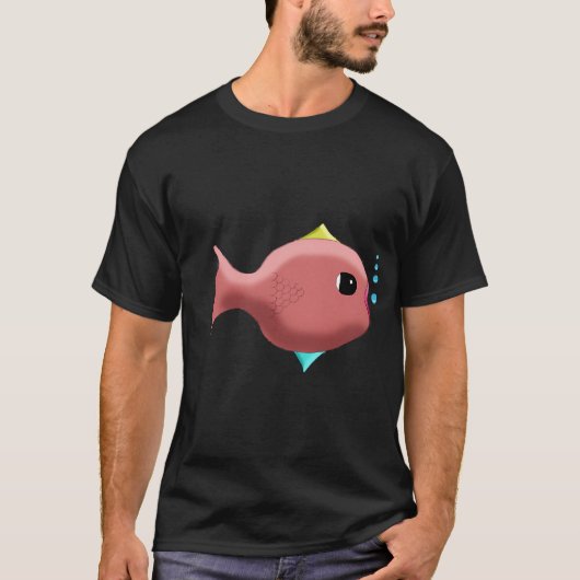 Iets visachtigs transparante achtergrond t-shirt (Voorkant)