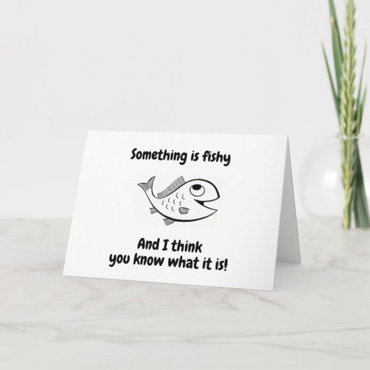 IETS VISSEN? JE ZIET ER ZO UIT "JONGE" KAART (Voorkant)