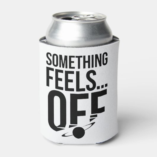 Iets voelt af - verontrustende en cryptische boods blikjeskoeler (Blikje Voorkant)