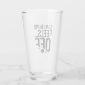 Iets voelt af - verontrustende en cryptische boods glas (Achterkant)