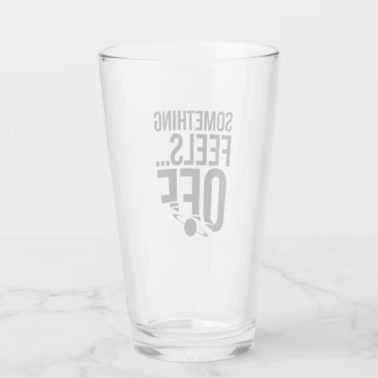 Iets voelt af - verontrustende en cryptische boods glas (Achterkant)