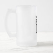 Iets voelt af - verontrustende en cryptische boods matglas bierpul (Links)