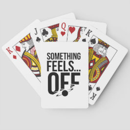 Iets voelt af - verontrustende en cryptische boods pokerkaarten