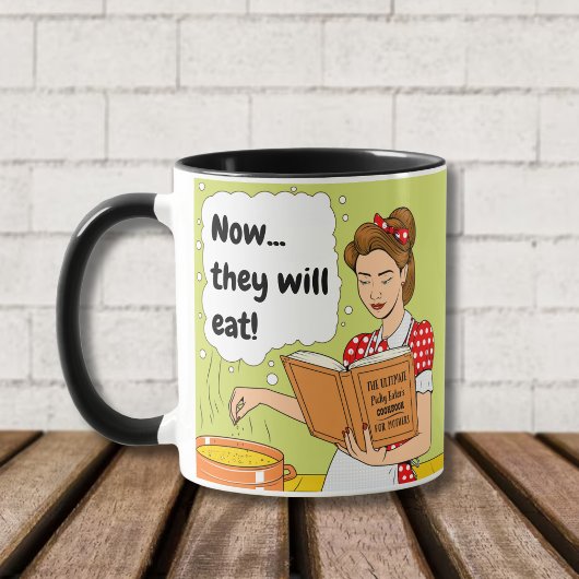 Iets voor het diner dat iedereen zal eten! mok