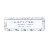 Iets voor ik trouw bruidsfeest retouradres etiket (Voorkant)