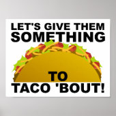 Iets voor Taco'Bout Funny Poster (Voorkant)