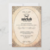 Iets wat de uitnodiging van de Halloween-partij wa (Voorkant)