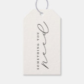 Iets wat je kerstavond nodig hebt cadeaulabel (Voorkant)