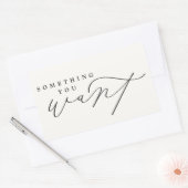 Iets wat je met kerstavond en kerstcadeautjes wilt rechthoekige sticker (Envelop)