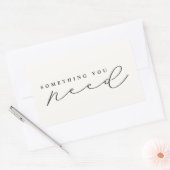 Iets wat je nodig hebt voor kerstmis rechthoekige sticker (Envelop)