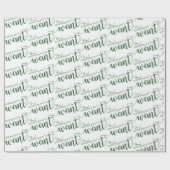 Iets wat je wilt, groenvakantiewrapping cadeaupapier (Vlak)