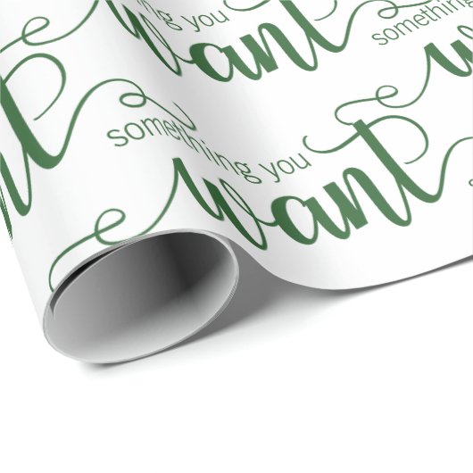 Iets wat je wilt, groenvakantiewrapping cadeaupapier (Rol Hoek)