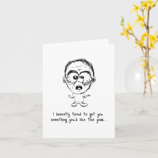 Iets wat je zou willen - een lelijke vogelkaart kaart (Gele Bloem)