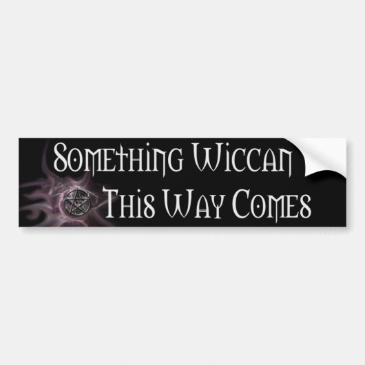 Iets Wiccan-Bumpersticker Bumpersticker (Voorkant)