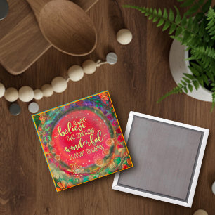 Iets Wonderbaars staat op het punt om Floral te ge Magneet