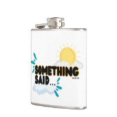 Iets zei: "Leg die fles neer!" Je hebt het gehoord Heupfles (Links)