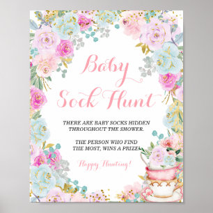 Iets zoets is Brewing Party Baby Sock Hunt Poster