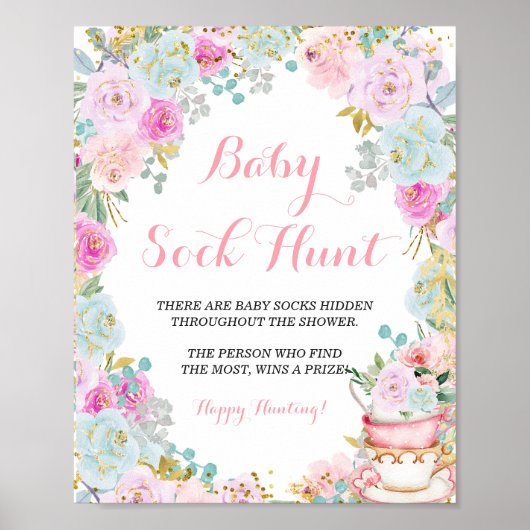Iets zoets is Brewing Party Baby Sock Hunt Poster (Voorkant)