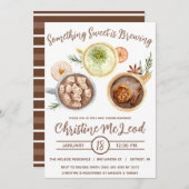 Iets zoets is brouwen, warme cacao Baby shower Kaart (Voorkant / Achterkant)