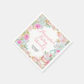 Iets zoets is het Baby shower van de Tea Party Servet (Hoek)