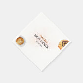 Iets zoets is het brouwen van Waterverf Baby showe Servet (Hoek)