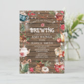 Iets zoets is het brouwen van winterhout Baby show Kaart (Staand voorkant)