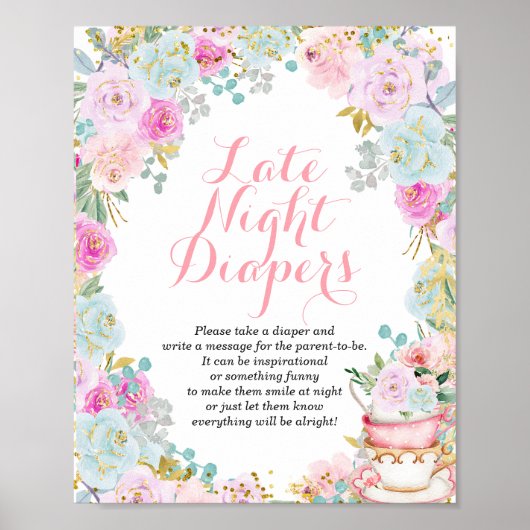 Iets zoets is 'Late Night Diapers' Poster (Voorkant)