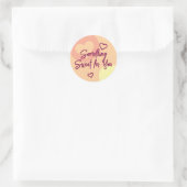 Iets zoets ronde sticker (Tas)
