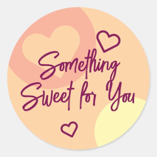 Iets zoets ronde sticker (Voorkant)