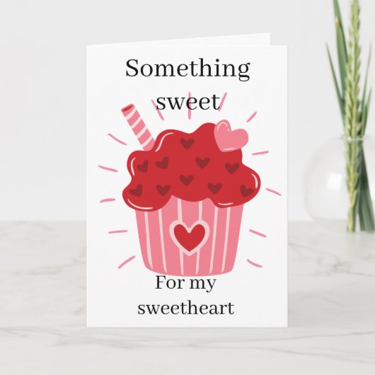 Iets Zoets Valentijnskaart Feestdagen Kaart (Voorkant)
