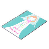 IetsBlue, aangepast Bridal Journal-notebook Notitieboek (Linkerzijde)