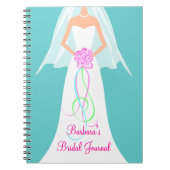 IetsBlue, aangepast Bridal Journal-notebook Notitieboek (Voorkant)