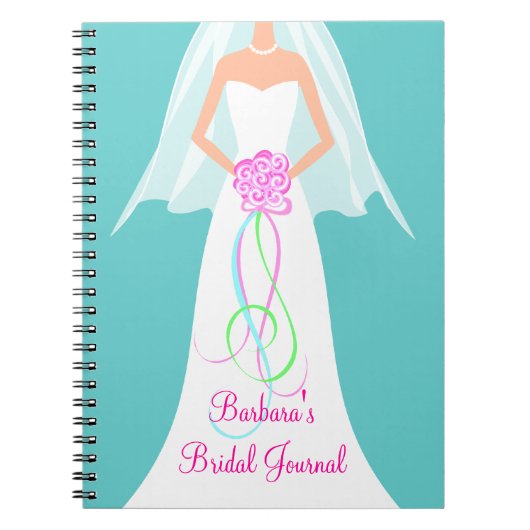 IetsBlue, aangepast Bridal Journal-notebook Notitieboek (Voorkant)