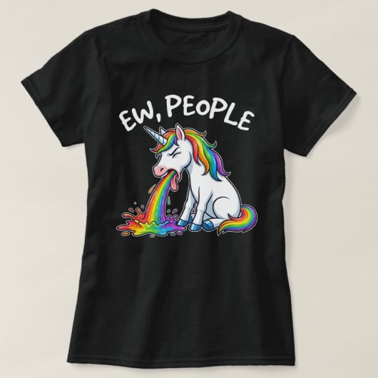 Ieuw mensen eenhoorn t-shirt (Design voorkant)