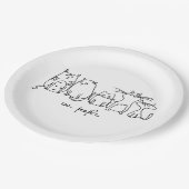 Ieuw, Mensen Grappig Poezenliefhebbers Papieren Bordje (Gekanteld)