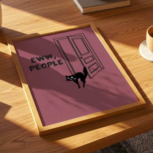 Ieuw, Mensen - Introvert Kat Poster